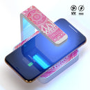 Circle Mandala Pink V53 UV Germicidal Sanitizing Sterilizing Wireless Smart Phone Screen Cleaner + Charging Station