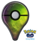Circled Dark Absorbed Watercolor Texture Pokémon GO Plus Vinyl Protective Decal Skin Kit