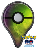 Circled Dark Absorbed Watercolor Texture Pokémon GO Plus Vinyl Protective Decal Skin Kit
