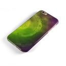 Circled Dark Absorbed Watercolor Texture iPhone 6/6s or 6/6s Plus 2-Piece Hybrid INK-Fuzed Case