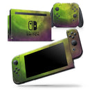 Circled Dark Absorbed Watercolor Texture - Vinyl Skin Wrap for Nintendo Switch 2, OLED, Lite, Pro Controller, Wii & Classic Handhelds