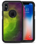 Circled Dark Absorbed Watercolor Texture - iPhone X OtterBox Case & Skin Kits