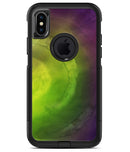 Circled Dark Absorbed Watercolor Texture - iPhone X OtterBox Case & Skin Kits