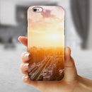 Cityscape at Sunset iPhone 6/6s or 6/6s Plus 2-Piece Hybrid INK-Fuzed Case