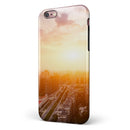 Cityscape at Sunset iPhone 6/6s or 6/6s Plus 2-Piece Hybrid INK-Fuzed Case