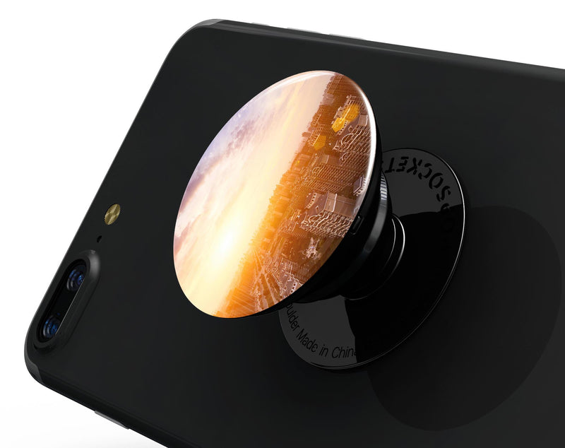 Cityscape at Sunset - Skin Kit for PopSockets and other Smartphone Extendable Grips & Stands