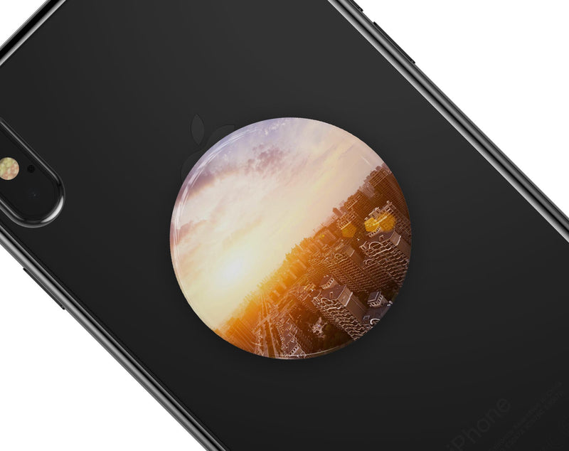Cityscape at Sunset - Skin Kit for PopSockets and other Smartphone Extendable Grips & Stands