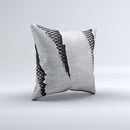 Clawed Metal Sheet Ink-Fuzed Decorative Throw Pillow