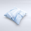Clear Blue HD Triangles ink-Fuzed Decorative Throw Pillow