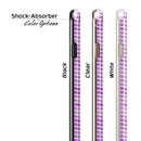 Clouded Purple Grunge Over White Chevron iPhone 6/6s or 6/6s Plus 2-Piece Hybrid INK-Fuzed Case