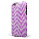 Clouded Purple Grunge Over White Chevron iPhone 6/6s or 6/6s Plus 2-Piece Hybrid INK-Fuzed Case