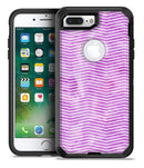 Clouded Purple Grunge Over White Chevron - iPhone 7 Plus/8 Plus OtterBox Case & Skin Kits