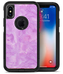 Clouded Purple Grunge Over White Chevron - iPhone X OtterBox Case & Skin Kits