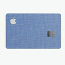 Cobalt Scratched Fabric Surface - Premium Protective Decal Skin-Kit for the Apple Credit Card