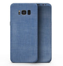 Cobalt Scratched Fabric Surface - Samsung Galaxy S8 Full-Body Skin Kit