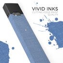 Cobalt Scratched Fabric Surface - Premium Decal Protective Skin-Wrap Sticker compatible with the Juul Labs vaping device