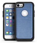 Cobalt Scratched Fabric Surface - iPhone 7 or 7 Plus Commuter Case Skin Kit