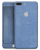 Cobalt Scratched Fabric Surface - Skin-kit for the iPhone 8 or 8 Plus