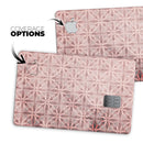 Cocoa and Light Pink Floral Cross Pattern - Premium Protective Decal Skin-Kit for the Apple Credit Card