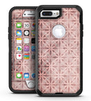 Cocoa and Light Pink Floral Cross Pattern - iPhone 7 Plus/8 Plus OtterBox Case & Skin Kits