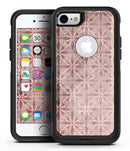 Cocoa and Light Pink Floral Cross Pattern - iPhone 7 or 8 OtterBox Case & Skin Kits