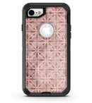 Cocoa and Light Pink Floral Cross Pattern - iPhone 7 or 8 OtterBox Case & Skin Kits