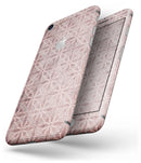 Cocoa and Light Pink Floral Cross Pattern - Skin-kit for the iPhone 8 or 8 Plus