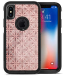 Cocoa and Light Pink Floral Cross Pattern - iPhone X OtterBox Case & Skin Kits