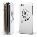 Coffee is My Love iPhone 6/6s or 6/6s Plus 2-Piece Hybrid INK-Fuzed Case