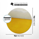 Cold Beer// WaterProof Rubber Foam Backed Anti-Slip Mouse Pad for Home Work Office or Gaming Computer Desk