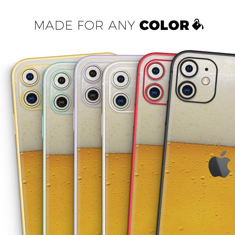 Cold Beer // Skin-Kit compatible with the Apple iPhone 14, 13, 12, 12 Pro Max, 12 Mini, 11 Pro, SE, X/XS + (All iPhones Available)