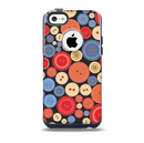 Colored Vector Buttons Skin for the iPhone 5c OtterBox Commuter Case