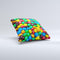 Colorful Candy ink-Fuzed Decorative Throw Pillow