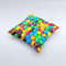 Colorful Candy ink-Fuzed Decorative Throw Pillow