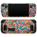 Colorful Candy Sprinkles // Vinyl Skin Wrap for Steam Deck OLED & Steam Deck (LCD) — Soft Matte or Ultra Gloss