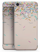 Colorful Candy Sticks Over Apricot - Skin-kit for the iPhone 8 or 8 Plus