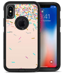 Colorful Candy Sticks Over Apricot - iPhone X OtterBox Case & Skin Kits