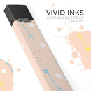 Colorful Cartoon Arrows Over Coral  - Premium Decal Protective Skin-Wrap Sticker compatible with the Juul Labs vaping device
