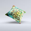Colorful Chaotic HD Shard Pattern ink-Fuzed Decorative Throw Pillow