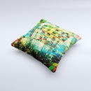 Colorful Chaotic HD Shard Pattern ink-Fuzed Decorative Throw Pillow