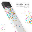 Colorful Falling Blocks Over White - Premium Decal Protective Skin-Wrap Sticker compatible with the Juul Labs vaping device