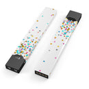 Colorful Falling Blocks Over White - Premium Decal Protective Skin-Wrap Sticker compatible with the Juul Labs vaping device