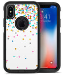 Colorful Falling Blocks Over White - iPhone X OtterBox Case & Skin Kits