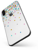 Colorful Falling Blocks Over White - iPhone X Skin-Kit