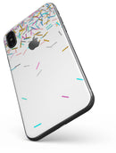 Colorful Falling Candy Sticks - iPhone X Skin-Kit