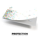 Colorful Falling Confetti Over White - Premium Protective Decal Skin-Kit for the Apple Credit Card