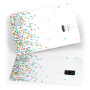 Colorful Falling Confetti Over White - Premium Protective Decal Skin-Kit for the Apple Credit Card