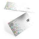 Colorful Falling Confetti Over White - Premium Protective Decal Skin-Kit for the Apple Credit Card