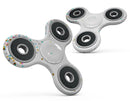 Colorful Falling Confetti Over White Full-Body Fidget Spinner Skin-Kit