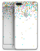 Colorful Falling Confetti Over White - Skin-kit for the iPhone 8 or 8 Plus